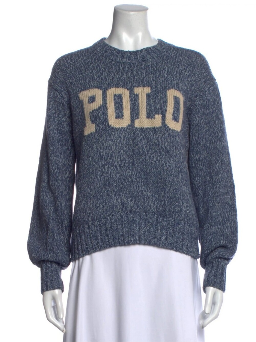 Ralph Lauren Logo Cotton Crewneck Sweater - M - Picture 4 of 9